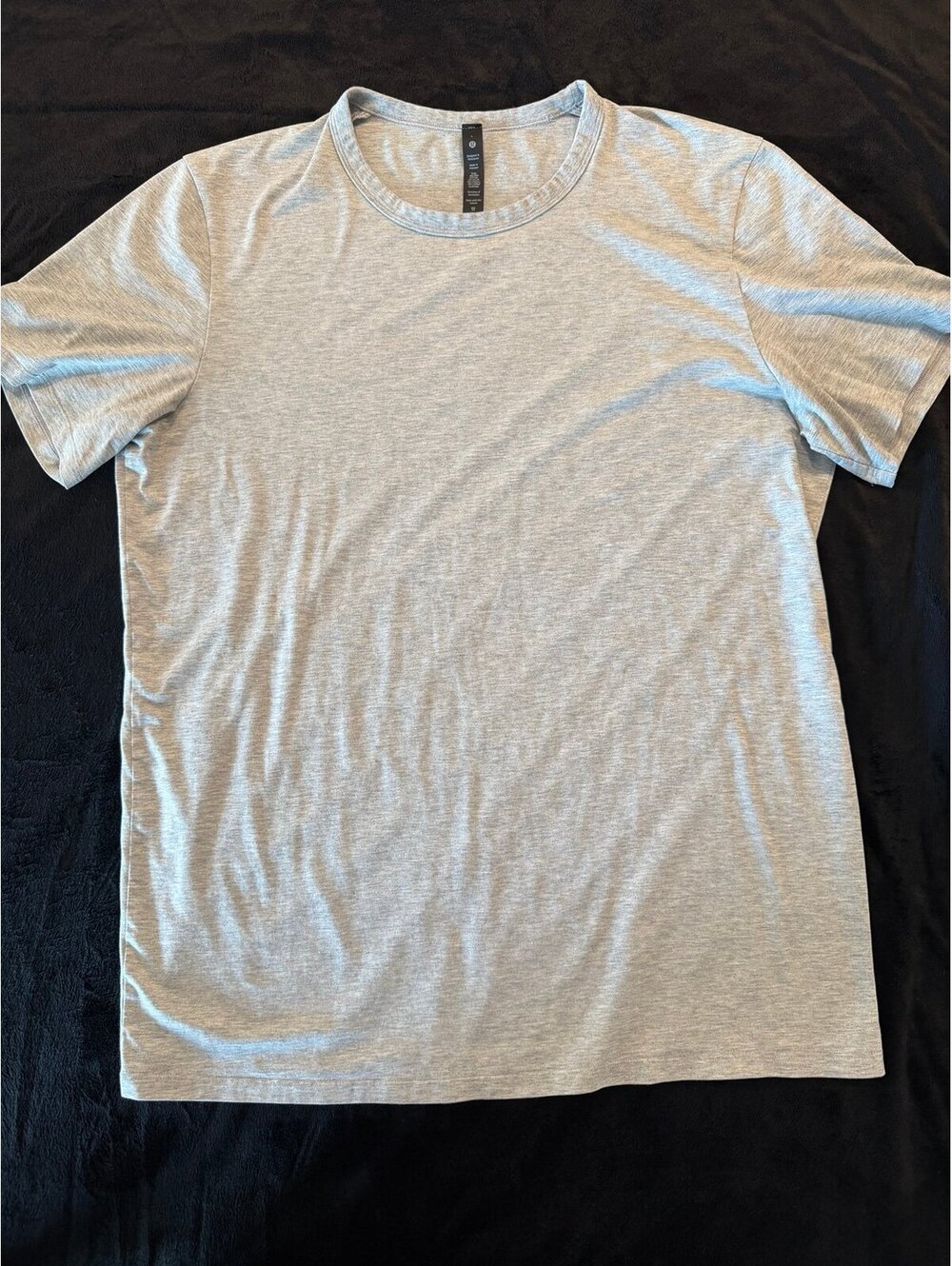 Lululemon Fundamental T-Shirt Heather Grey Men's Size Large Pima Cotton